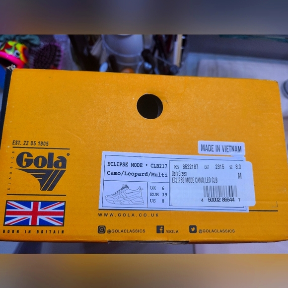 Gola Women's Eclipse Mode Sneakers Camo and Leopard Phylon sole• Colour blockin - Picture 6 of 7